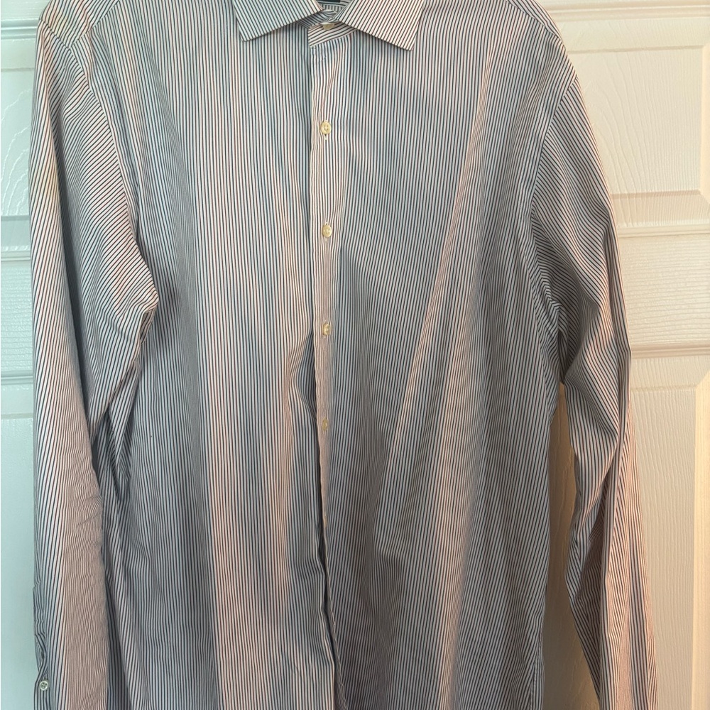Men's Blue Striped Shirt
